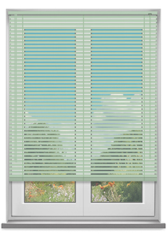 Formal Green Venetian Blind
