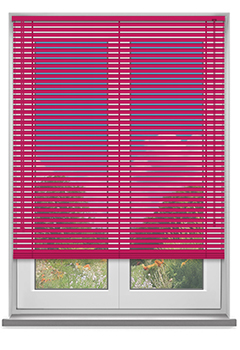 Fuchsia 25mm Aluminium Venetian Blind