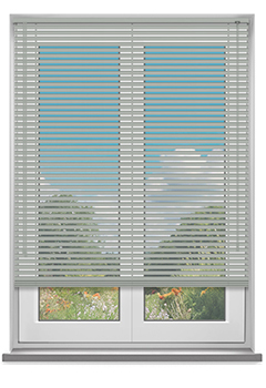 Grained Silver Venetian Blind