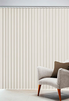 Carerra Cream Rigid PVC Vertical Blind
