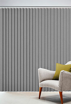 Serino Carbon Rigid PVC Vertical Blind