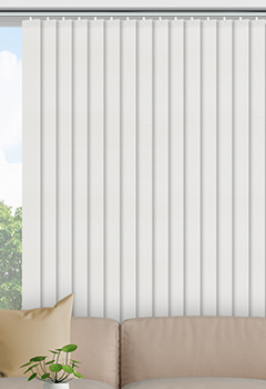 Unilux White 89mm Vertical Blind