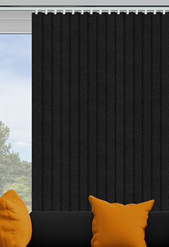 Glimpse Noir 89mm Vertical Blind
