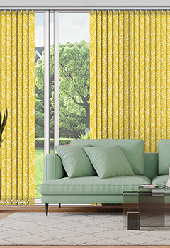 Aveline Yellow 89mm Vertical Blind
