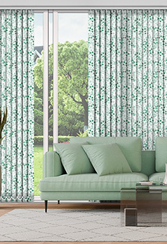 Burst Teal 89mm Vertical Blind