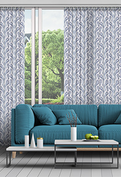 Clarice Azure 89mm Vertical Blind