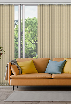 Elegance Gold 89mm Vertical Blind