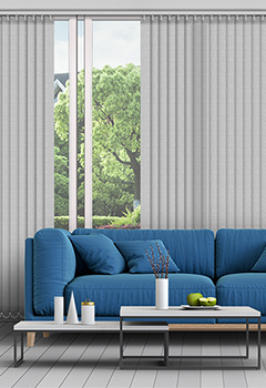 Elegance Silver 89mm Vertical Blind