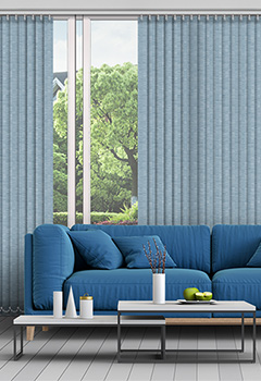 Felix asc Teal 89mm Vertical Blind