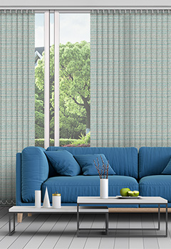 Lagan asc Teal 89mm Vertical Blind