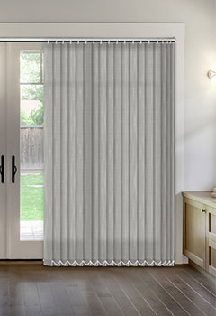 Shantung Silver Vertical Blind