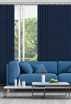 Shona Midnight 89mm Blackout Vertical Blind