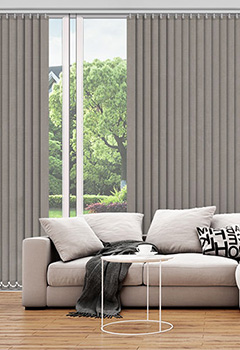 Shona Taupe 89mm Blackout Vertical Blind