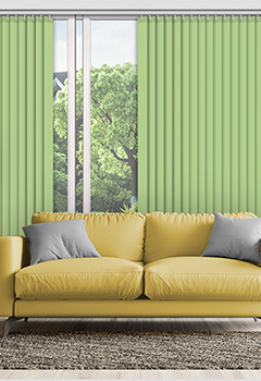 Polaris Green 89mm Blackout Vertical Blind
