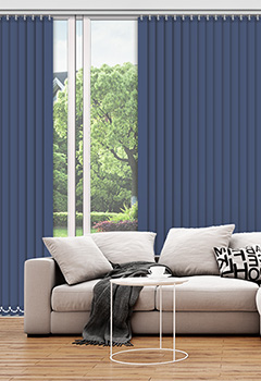 Polaris Navy 89mm Blackout Vertical Blind