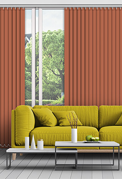 Polaris Rust 89mm Blackout Vertical Blind