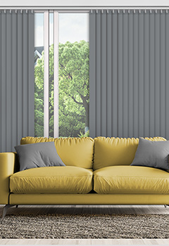 Polaris Smoke 89mm Blackout Vertical Blind