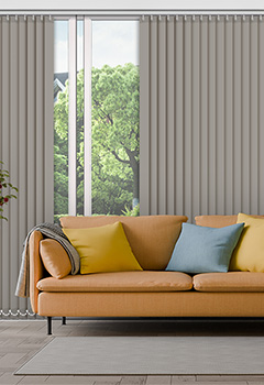 Polaris Taupe 89mm Blackout Vertical Blind