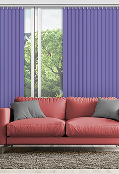 Polaris Violet 89mm Blackout Vertical Blind