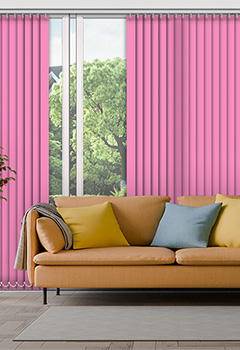 Polaris Bubblegum 89mm Dimout Vertical Blind