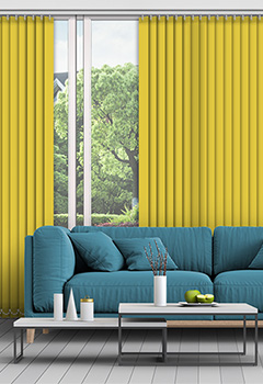 Polaris Chartreuse 89mm Dimout Vertical Blind