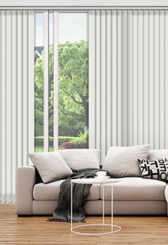 Polaris Cream 89mm Dimout Vertical Blind