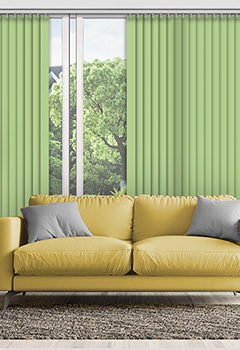 Polaris Green 89mm Dimout Vertical Blind