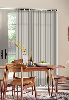 Splash Grey Whisper 89mm Premier Vertical Blind