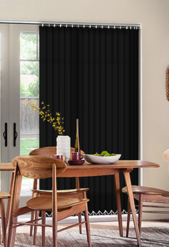 Splash Noir 89mm Premier Vertical Blind