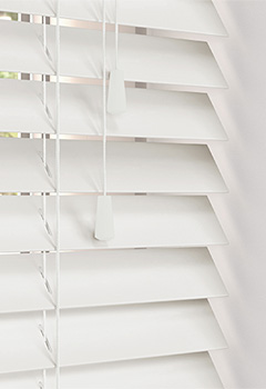 Glaze Silk White Wooden Blind