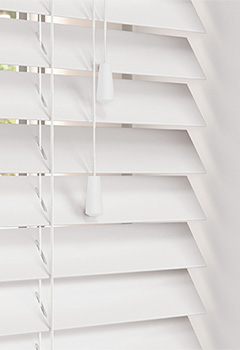 Pure Glazier White Wooden Blind