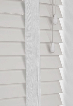Moonshine & Light Grey Tape Wooden Blind