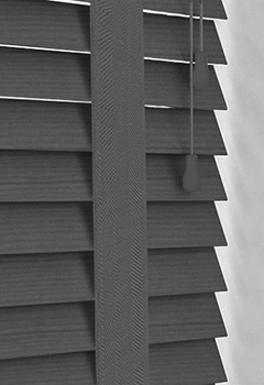 Raven Black & Dark Grey Tape Wooden Blind