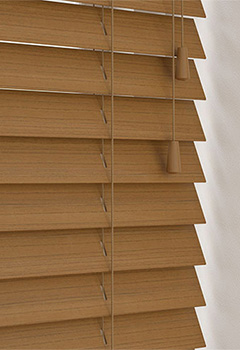50mm Sunwood Amber Wooden Blind