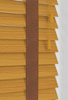 Native Oak & Tan Tape Wooden Blind