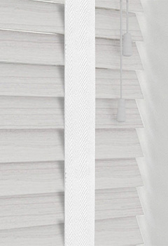 Native Off White & White Tape Wooden Blind