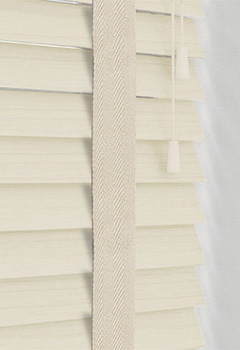 Native Soft White & Pearl Tape Wooden Blind