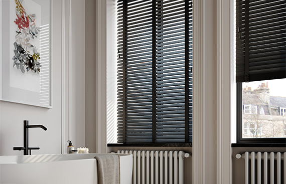 Bathroom Wooden Blinds