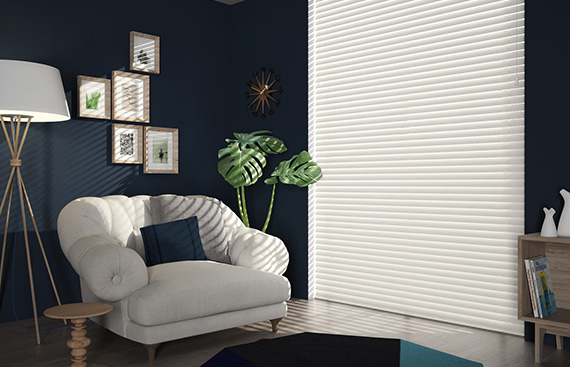 35mm bright White Venetian Blinds