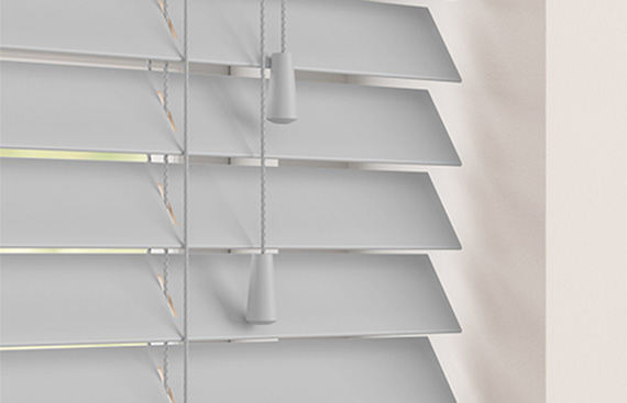 Light Grey Wooden Blind