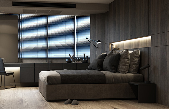 Pure Black Venetian Blind