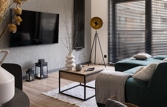 Graphite Black Venetian Blind