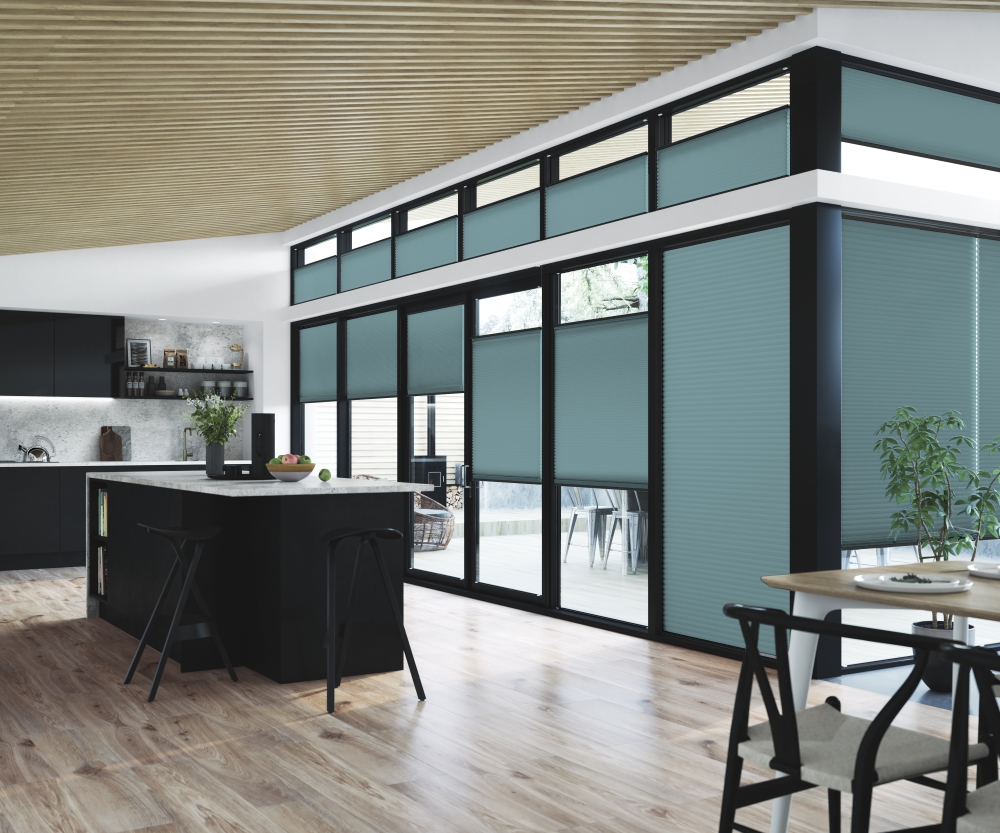Waterproof Pleated Blinds in a Perfect Fit Frame Waterproof Pleated Blinds in a Perfect Fit Frame