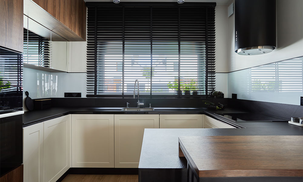 What about Venetian Blinds in well ventilated kitchens?